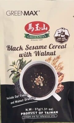 Black sesame cereal with walnut