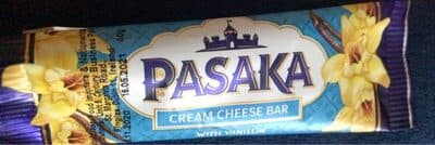 Cream cheese bar with vanillin