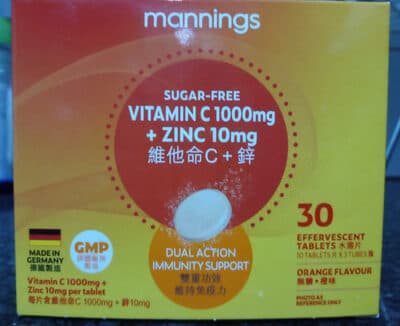 Vitamin C + Zinc effervescent tablets