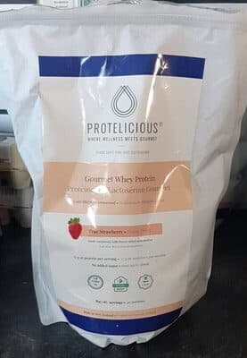 Protines de lactosrum gourmet fraise
