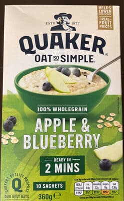 So Simple Apple And Blueberry Porridge