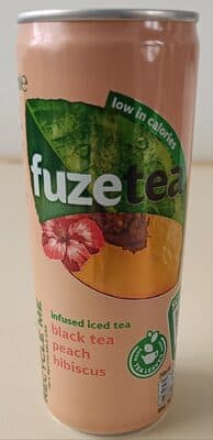 infused ice tea black tea Peach hibiscus