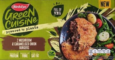Birds Eye Green Cuisine Mushroom Burgers