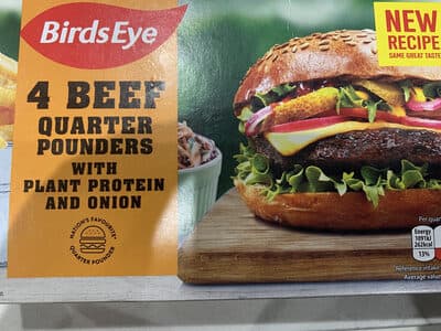 Beef Quarter Pounders with Plant Protein and Onion