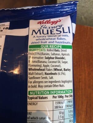 Kellogg's Luxury Muesli