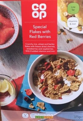 Special flakes with red berries