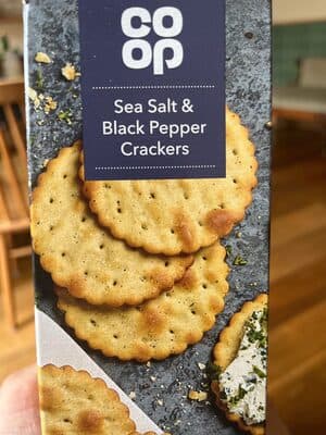 Sea Salt and Black Pepper Crackers