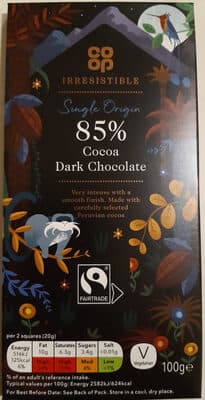 Single Origin 85% Cocoa Dark Chocolate