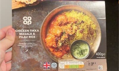 chicken tikka masala and pilau rice
