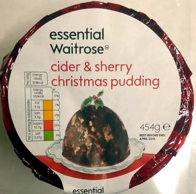 Cider & Sherry Christmas Pudding