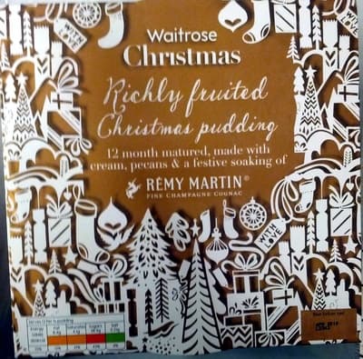 Richly Fruited Christmas Pudding, Made with Cream, Pecans and a Festive Soaking of Rmy Martin Fine Champagne Cognac