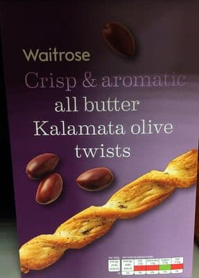 Crisp & aromatic all butter Kalamata olive twists