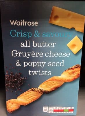 All Butter Gruyer Cheese & Poppy Seed Twists