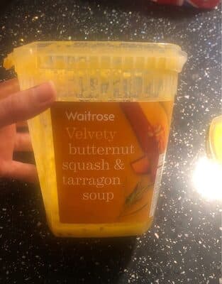 Butternut squash & tarragon soup