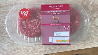 British Venison Burgers