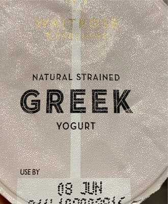 Waitrose natural greek yogurt