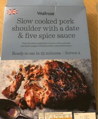 Waitrose Slow Cooked Pork Shoulder - Date and spice sauce