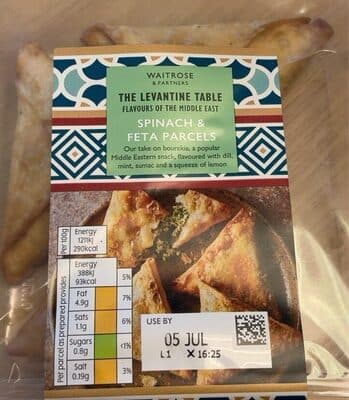 Spinach And Feta Parcels