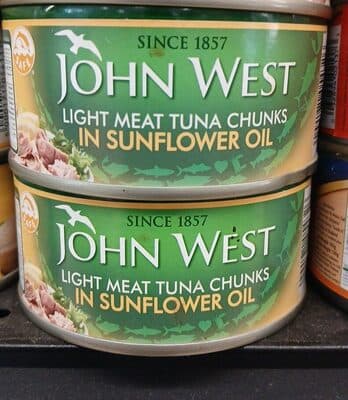 Jhonwest tuna sunflower oil light meat chunk
