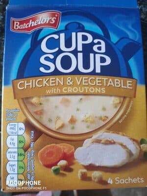 Cup A Soup Chicken & Vegetable with Croutons