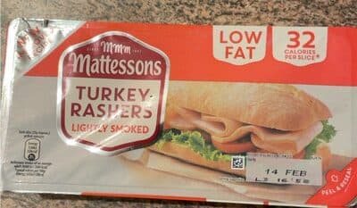 Mmm mattessons turkey rashers