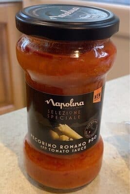 Pecorino romano PDO and Tomato Sauce