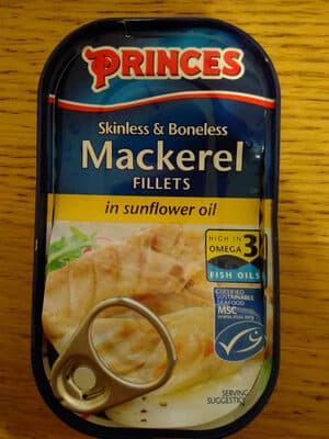 Mackerel Fillets in Sunflower Oil
