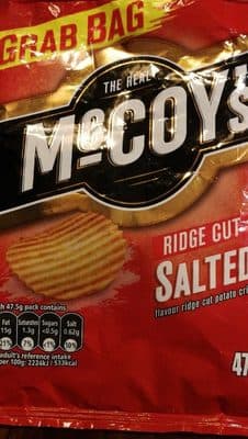 Crips salted Ridge cut