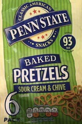 Baked Pretzels Sour Cream and Chive