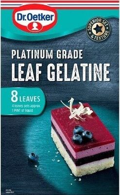 Platinum Grade Leaf Gelatine