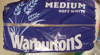 Warburtons Small Medium Sliced White Bread