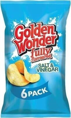 Golden Wonder fully flavoured SALT & VINEGAR
