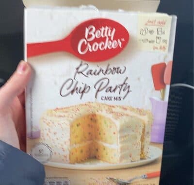 rainbow chip party cake mix