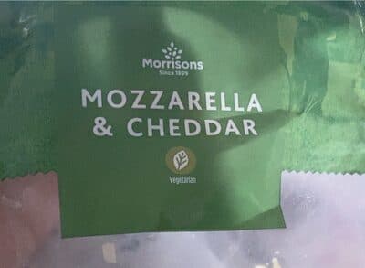 Mozzarella and cheddar cheese