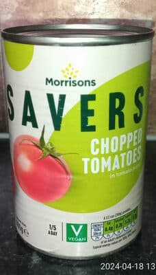 Savers Chopped Tomatoes in Tomato Juice