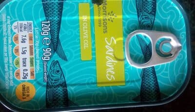 Morrisons sardines in olive oil