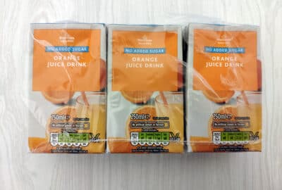 No Added Sugar Orange Juice Drink