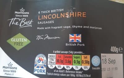 Lincolnshire Sausages