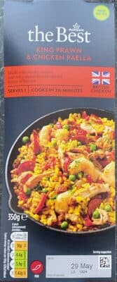king prawn & chicken paella