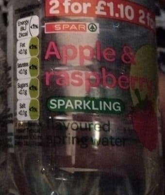 Apple and Raspberry Sparkling Water
