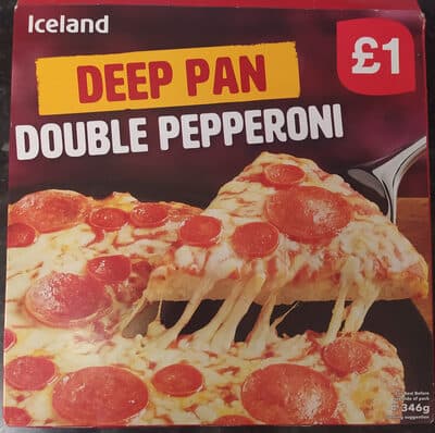 Iceland Double Pepperoni Deep Pan Pizza