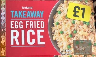 Takeaway egg fried rice