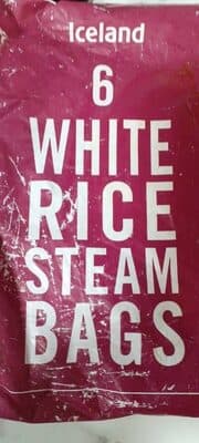 white rice steam bags