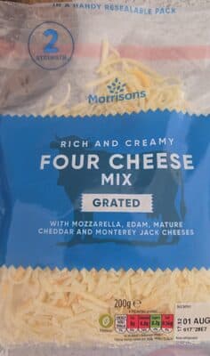Four cheese mix grated