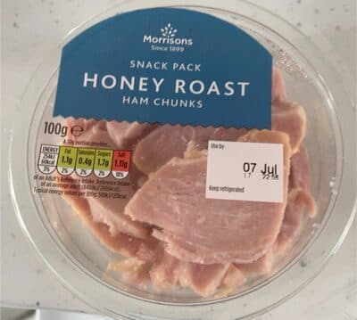 Honey roast ham chunks