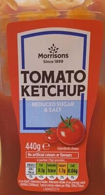 Tomato Ketchup - Reduced Sugar and Salt