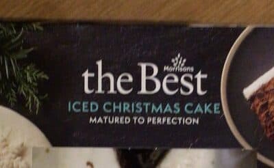 Iced christmas cake