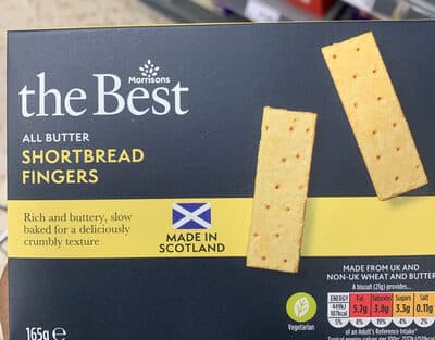 All butter shortbread biscuits