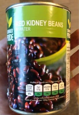 Red kidney Beans in water