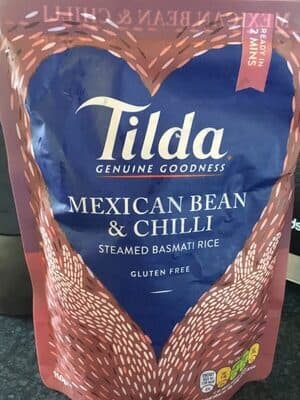 Mexican bean and chilly steamed basmati rice